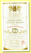 Imperial 25 yo 1995/2021 (50.1%, The Whisky Exchange, cask #7845, bourbon barrel, 165 bottles) Imperial 25 yo 1995/2021 (50.1%, The Whisky Exchange, cask #7845, bourbon barrel, 165 bottles)