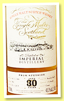 Imperial 30 yo 1989/2019 (43.3%, The Single Malts of Scotland, for the USA, bourbon barrel, cask #382, 172 bottles) Imperial 30 yo 1989/2019 (43.3%, The Single Malts of Scotland, for the USA, bourbon barrel, cask #382, 172 bottles)
