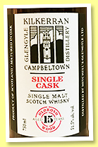 Kilkerran 15 yo 2004/2019 (51.5%, OB, 15th Anniversary, oloroso wood, US release, 280 bottles) Kilkerran 15 yo 2004/2019 (51.5%, OB, 15th Anniversary, oloroso wood, US release, 280 bottles)