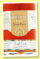 New Grove 12 yo 2010/2022 ‘Savoir Faire’ (65.2%, LMDW, Antipodes, Mauritius, Limousin oak, cask #550, 427 bottles) New Grove 12 yo 2010/2022 ‘Savoir Faire’ (65.2%, LMDW, Antipodes, Mauritius, Limousin oak, cask #550, 427 bottles)