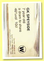 Speyside 7 yo (46%, The Whisky Shop, A Dram to Share, 10cl, 2024) Speyside 7 yo (46%, The Whisky Shop, A Dram to Share, 10cl, 2024)