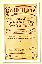 Bowmore 1969/1978 (58%, OB for Fecchio & Frassa, sherry, cask #6638, 75cl) Bowmore 1969/1978 (58%, OB for Fecchio & Frassa, sherry, cask #6638, 75cl)