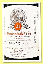 Bunnahabhain 21 yo ‘Port Wood Finish’ (48.1%, OB, 272 bottles, 2013) Bunnahabhain 21 yo ‘Port Wood Finish’ (48.1%, OB, 272 bottles, 2013)