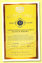 Campbeltown Single Malt 32 yo 1992/2024 (45.8%, Vintage Bottlers, Secret Series #4, 60 bottles) Campbeltown Single Malt 32 yo 1992/2024 (45.8%, Vintage Bottlers, Secret Series #4, 60 bottles)