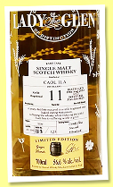 Caol Ila 11 yo 2013/2025 (56.6%, Lady of the Glen, refill hogshead, cask #319952, 123 bottles) Caol Ila 11 yo 2013/2025 (56.6%, Lady of the Glen, refill hogshead, cask #319952, 123 bottles)