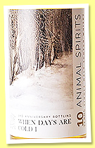 Glen Ord 10 yo 2012/2023 (60%, Animal Spirits, ‘When Days Are Cold 1’, 3rd Anniversary, barrel, cask 200260, 232 bottles) Glen Ord 10 yo 2012/2023 (60%, Animal Spirits, ‘When Days Are Cold 1’, 3rd Anniversary, barrel, cask 200260, 232 bottles)