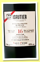 Isautier 16 yo 2005/2022 (65%, Velier, La Réunion, rhum traditionnel, 546 bottles) Isautier 16 yo 2005/2022 (65%, Velier, La Réunion, rhum traditionnel, 546 bottles)