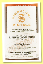 Linkwood 10 yo 2013/2024 ‘Edition #19’ (57.1%, Signatory Vintage ‘100 Proof’, 2nd fill oloroso sherry butts) Linkwood 10 yo 2013/2024 ‘Edition #19’ (57.1%, Signatory Vintage ‘100 Proof’, 2nd fill oloroso sherry butts)