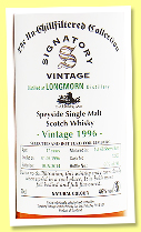 Longmorn 17 yo 1996/2014 (46%, Signatory Vintage, Un-Chillfiltered Collection for The Whisky Fair Limburg, 1st fill sherry, cask #72322, 748 bottles) Longmorn 17 yo 1996/2014 (46%, Signatory Vintage, Un-Chillfiltered Collection for The Whisky Fair Limburg, 1st fill sherry, cask #72322, 748 bottles)