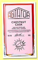 Agitator 'Chestnut Cask' (43%, OB, Sweden, +/-2024) Agitator 'Chestnut Cask' (43%, OB, Sweden, +/-2024)