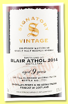 Blair Athol 9 yo 2014/2024 '100 proof' (57.1%, Signatory Vintage, Kirsch Import, 1st fill oloroso butt) Blair Athol 9 yo 2014/2024 '100 proof' (57.1%, Signatory Vintage, Kirsch Import, 1st fill oloroso butt)