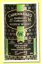 Cardhu (Cardow) 13 yo 1987/2000 (56.9%, Cadenhead, Authentic Collection, bourbon hogshead, 312 bottles) Cardhu (Cardow) 13 yo 1987/2000 (56.9%, Cadenhead, Authentic Collection, bourbon hogshead, 312 bottles)
