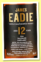 Dailuaine 12 yo 2010/2023 (55.5%, James Eadie, cask finish, cask #369627, 325 bottles) Dailuaine 12 yo 2010/2023 (55.5%, James Eadie, cask finish, cask #369627, 325 bottles)