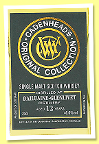 Dailuaine-Glenlivet 12 yo 2013/2025 (46%, Cadenhead, Original Collection, bourbon hogsheads) Dailuaine-Glenlivet 12 yo 2013/2025 (46%, Cadenhead, Original Collection, bourbon hogsheads)