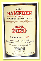 Hampden 2020/2025 'HGML' (63.3%, OB, Awakening Series, Germany, bourbon, cask #277, 193 bottles) Hampden 2020/2025 'HGML' (63.3%, OB, Awakening Series, Germany, bourbon, cask #277, 193 bottles)