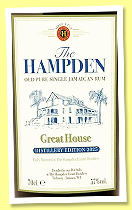 Hampden 'Great House Distillery Edition 2025' (57%, OB, Jamaica) Hampden 'Great House Distillery Edition 2025' (57%, OB, Jamaica)