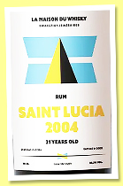 Saint Lucia 21 yo 2004/2025 (58.3%, La Maison du Whisky, Flag Series, Itinéraires, 199 bottles) Saint Lucia 21 yo 2004/2025 (58.3%, La Maison du Whisky, Flag Series, Itinéraires, 199 bottles)