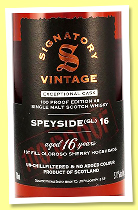 Speyside (GL) 16 yo ‘Edition 8’ (57.1%, Signatory Vintage, 100 Proof, 1st Fill Oloroso Sherry Hogshead, 2025) Speyside (GL) 16 yo ‘Edition 8’ (57.1%, Signatory Vintage, 100 Proof, 1st Fill Oloroso Sherry Hogshead, 2025)