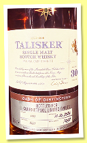 Talisker 30 yo 1993/2024 (60.4%, OB, Cask of Distinction, for Gourmet Pool, cask #ZL01, 459 bottles) Talisker 30 yo 1993/2024 (60.4%, OB, Cask of Distinction, for Gourmet Pool, cask #ZL01, 459 bottles)