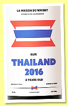 Thailand 8 yo 2016/2025 (61%, La Maison du Whisky, Flag Series, Itinéraires, 253 bottles) Thailand 8 yo 2016/2025 (61%, La Maison du Whisky, Flag Series, Itinéraires, 253 bottles)