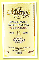 Tormore 31 yo 1992/2024 (40.1%, Milroy’s Vintage Reserve, hogshead, cask #101180) Tormore 31 yo 1992/2024 (40.1%, Milroy’s Vintage Reserve, hogshead, cask #101180)