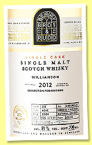 Williamson 12 yo 2012/2024 (59%, Berry Bros. & Rudd for LMDW, Foundations, hogshead, cask #226, 278 bottles) Williamson 12 yo 2012/2024 (59%, Berry Bros. & Rudd for LMDW, Foundations, hogshead, cask #226, 278 bottles)