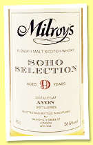 Avon 9 yo 2016/2025 (51.5%, Milroy’s Soho Selection, hogshead, blended malt) Avon 9 yo 2016/2025 (51.5%, Milroy’s Soho Selection, hogshead, blended malt)