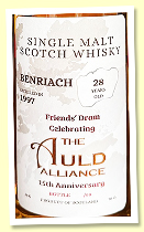 Benriach 28 yo 1997/2025 (58%, Auld Alliance '15th Anniversary', 59 bottles) Benriach 28 yo 1997/2025 (58%, Auld Alliance '15th Anniversary', 59 bottles)