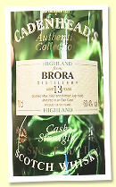 Brora 13 yo 1982/1995 (60.4%, Cadenhead 'Authentic Collection') Brora 13 yo 1982/1995 (60.4%, Cadenhead 'Authentic Collection')