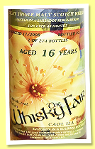Caol Ila 16 yo 2008/2025 (54.8%, Liquid Treasures and The Whisky Fair, Barbados rum barrique finish, Love & Peace series, 274 bottles) Caol Ila 16 yo 2008/2025 (54.8%, Liquid Treasures and The Whisky Fair, Barbados rum barrique finish, Love & Peace series, 274 bottles)