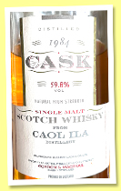 Caol Ila 1984/2000 (59.8%, Gordon & MacPhail, CASK, cask #6098-6101) Caol Ila 1984/2000 (59.8%, Gordon & MacPhail, CASK, cask #6098-6101)