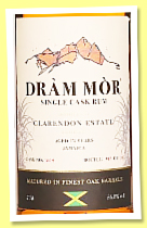 Clarendon 12 yo (56.8%, Dràm Mor, Jamaica, cask #1814, 307 bottles, 2025) Clarendon 12 yo (56.8%, Dràm Mor, Jamaica, cask #1814, 307 bottles, 2025)