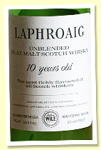 Laphroaig 10 yo ‘Unblended’ (90 US proof, OB, Julius Wile US import, 750ml / 25.4 fl oz, screw cap, -/+ 1980) Laphroaig 10 yo ‘Unblended’ (90 US proof, OB, Julius Wile US import, 750ml / 25.4 fl oz, screw cap, -/+ 1980)