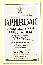 Laphroaig 1989/2002 (47%, OB for the retirement of Iain Henderson, 24 bottles) Laphroaig 1989/2002 (47%, OB for the retirement of Iain Henderson, 24 bottles)