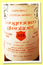 Longmorn-Glenlivet 1963/1983 (56.2%, The Gillies Club, Australia, Pure Malt, cask #3445) Longmorn-Glenlivet 1963/1983 (56.2%, The Gillies Club, Australia, Pure Malt, cask #3445)
