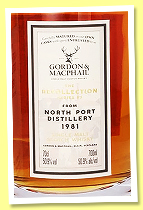 North Port 42 yo 1981/2024 (50.9%, Gordon & MacPhail, The Recollection Series #3, cask #2072, 132 bottles) North Port 42 yo 1981/2024 (50.9%, Gordon & MacPhail, The Recollection Series #3, cask #2072, 132 bottles)