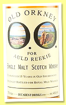Old Orkney 15 yo ‘Auld Reekie‘(48.5%, Decadent Drinks for Royal Mile Whiskies, sherrywood, 396 bottles, 2025) Old Orkney 15 yo ‘Auld Reekie‘(48.5%, Decadent Drinks for Royal Mile Whiskies, sherrywood, 396 bottles, 2025)