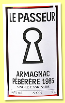 Pébérère 1985/2025 (46.7%, Le Passeur, Ténarèze, cask #208) Pébérère 1985/2025 (46.7%, Le Passeur, Ténarèze, cask #208)