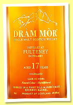 Pulteney 17 yo 2008/2025 (49.8%, Dràm Mor, 1st fill Maker’s Mark finish, cask #Z082, 295 bottles) Pulteney 17 yo 2008/2025 (49.8%, Dràm Mor, 1st fill Maker’s Mark finish, cask #Z082, 295 bottles)