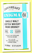 Single Malt Scotch Whisky from Orkney 8 yo 2016/2025 (57.5%, Cadenhead, Enigma, bourbon barrels, 888 bottles) Single Malt Scotch Whisky from Orkney 8 yo 2016/2025 (57.5%, Cadenhead, Enigma, bourbon barrels, 888 bottles)