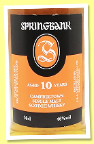Springbank 10 yo (46%, OB, +/-2024) Springbank 10 yo (46%, OB, +/-2024)