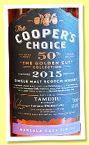 Tamdhu 9 yo 2015/2025 (50%, The Cooper’s Choice, Golden Cut Collection, Marsala finish, cask #044, 396 bottles) Tamdhu 9 yo 2015/2025 (50%, The Cooper’s Choice, Golden Cut Collection, Marsala finish, cask #044, 396 bottles)