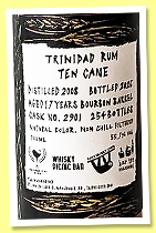 Ten Cane 17 yo 2008/2025 (55.7%, Whisky Picnic Bar + Rum & Whisky + Bar Tre, Trinidad, cask #2901, 254 bottles) Ten Cane 17 yo 2008/2025 (55.7%, Whisky Picnic Bar + Rum & Whisky + Bar Tre, Trinidad, cask #2901, 254 bottles)