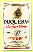 Duquesne 5 ans ‘Rhum Vieux’ (40%, OB, Martinique, +/-1985) Duquesne 5 ans ‘Rhum Vieux’ (40%, OB, Martinique, +/-1985)