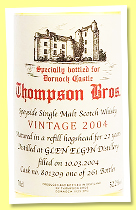Glen Elgin 22 yo 2004/2026 (52.2%, Thompson Bros., for Dornoch Castle, refill hogshead, cask #801309, 261 bottles) Glen Elgin 22 yo 2004/2026 (52.2%, Thompson Bros., for Dornoch Castle, refill hogshead, cask #801309, 261 bottles)