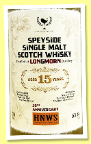 Longmorn 15 yo 2009/2025 (55.8%, The WhiskyFind for HNWS 20th Anniversary, bourbon barrel, cask #334, 186 bottles) Longmorn 15 yo 2009/2025 (55.8%, The WhiskyFind for HNWS 20th Anniversary, bourbon barrel, cask #334, 186 bottles)