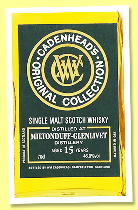 Miltonduff-Glenlivet 15 yo 2008/2024 (46%, Cadenhead, Original Collection, bourbon) Miltonduff-Glenlivet 15 yo 2008/2024 (46%, Cadenhead, Original Collection, bourbon)