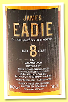 Dalmunach 8 yo 2016/2025 (60.7%, James Eadie, refill PX hogshead finish, cask #364526, 126 bottles) Dalmunach 8 yo 2016/2025 (60.7%, James Eadie, refill PX hogshead finish, cask #364526, 126 bottles)