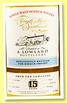 A Lowland Distillery 15 yo 2007/2023 (51.9%, The Single Malts of Scotland, for Kirsch Import, barrel, cask #77, 168 bottles) A Lowland Distillery 15 yo 2007/2023 (51.9%, The Single Malts of Scotland, for Kirsch Import, barrel, cask #77, 168 bottles)