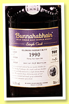 Bunnahabhain 32 yo 1990/2023 (54.8%, OB, Exclusive to The Whisky Exchange, oloroso butt, cask #7815, 537 bottles) Bunnahabhain 32 yo 1990/2023 (54.8%, OB, Exclusive to The Whisky Exchange, oloroso butt, cask #7815, 537 bottles)